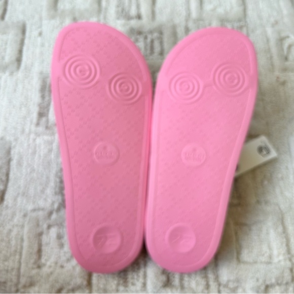 NIB Authentic Gucci Rubber GG Slide Sandals Slippers Rose 35 - Picture 5 of 5